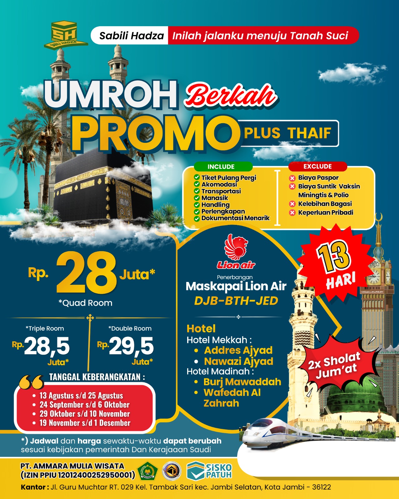 Umroh Berkah Promo Plus Thaif