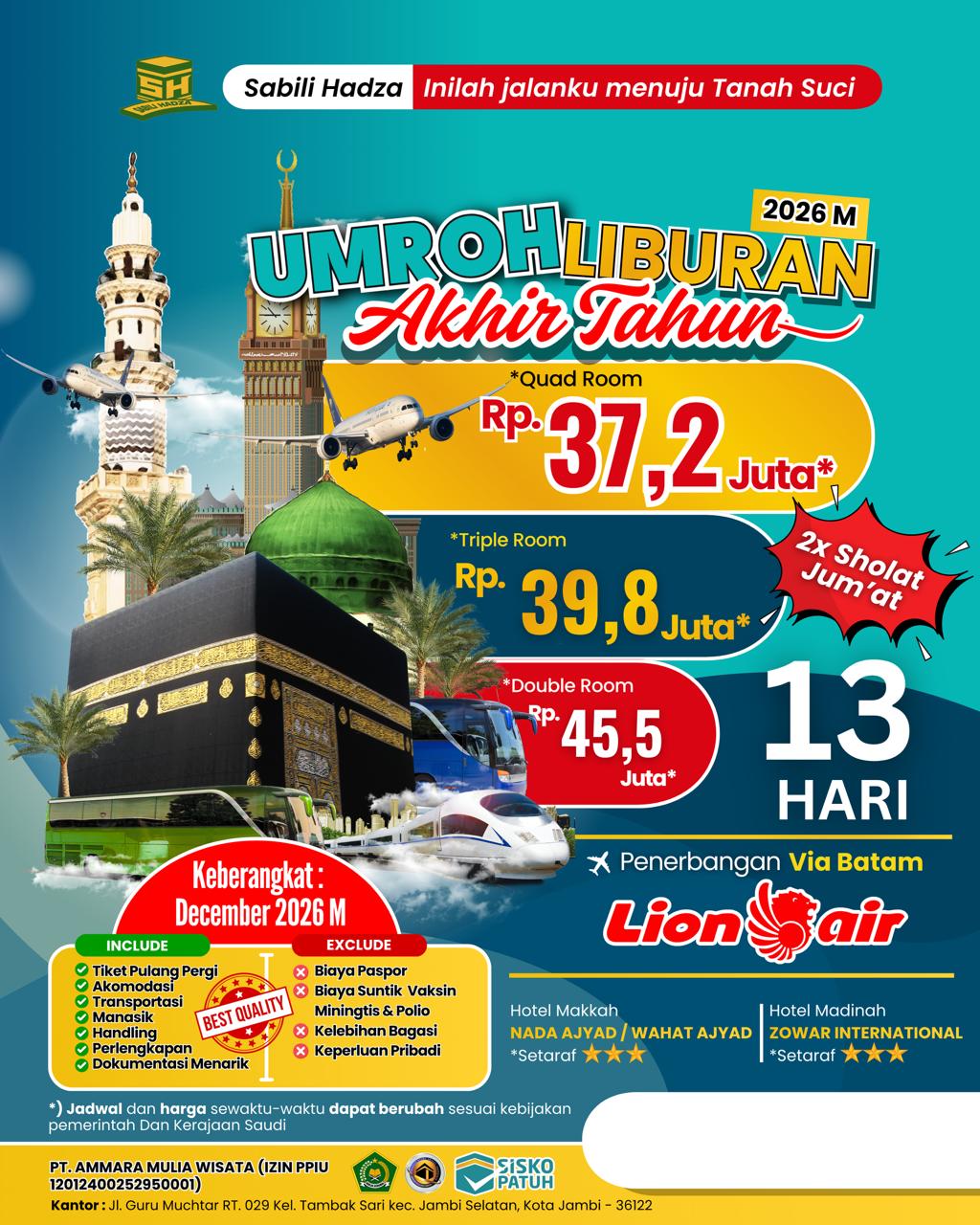 Umroh Liburan Akhir Tahun