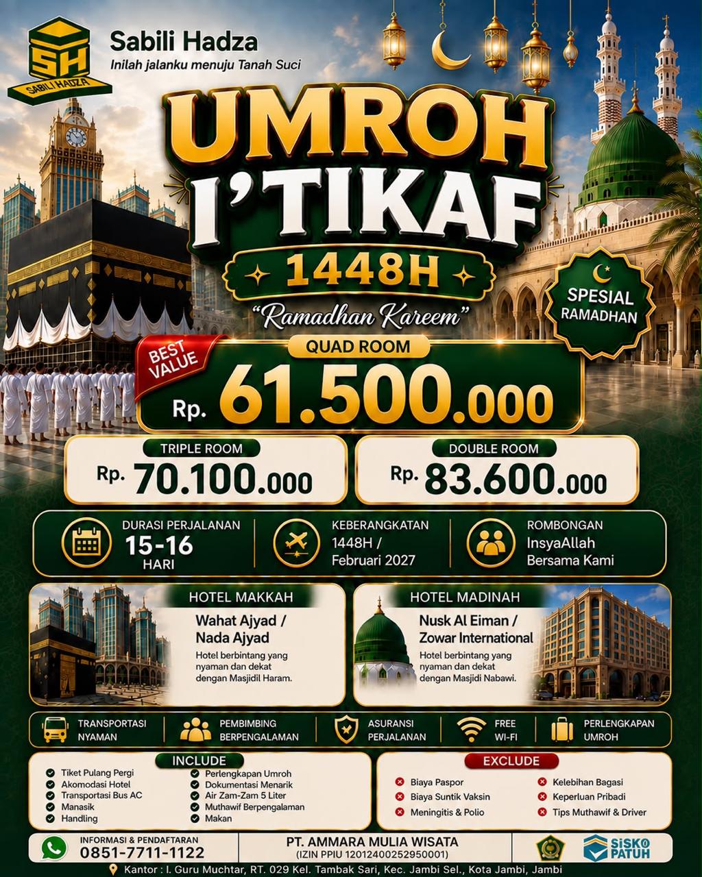 Umroh I'tikaf 1448H